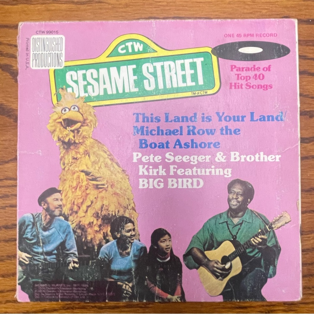 Pete Seeger & Brother Kirk This Land Is Your Land Michael Row The Boat Ashore 45